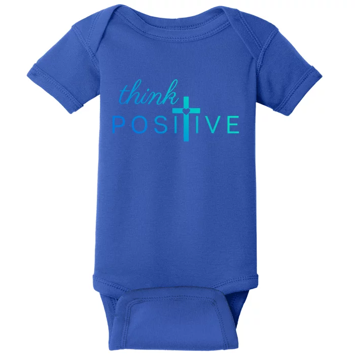 Positive Thinking God Loves You Cool Gift Baby Bodysuit