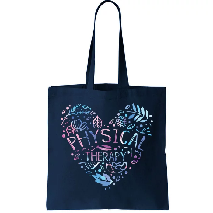 Physical Therapist Gift Heart PT Physical Therapy Tote Bag