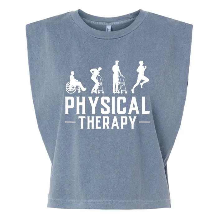 Physical Therapist Gift Physiotherapy Physical Therapy Garment-Dyed Women's Muscle Tee