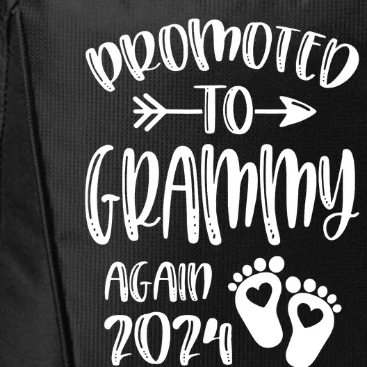 Promoted To Grammy Again 2024 Soon To Be Grandparents Again City Backpack