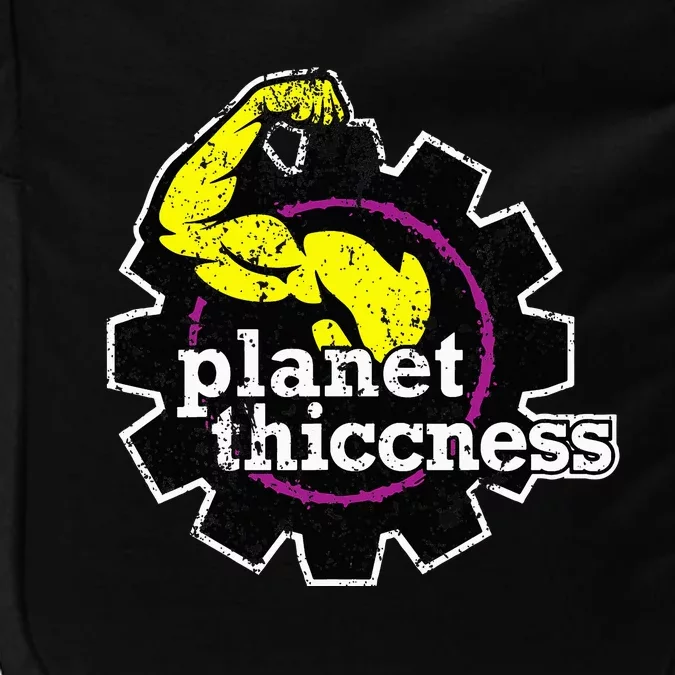 Planet Thiccness Gym Thickness Funny Joke Workout Lover Impact Tech Backpack