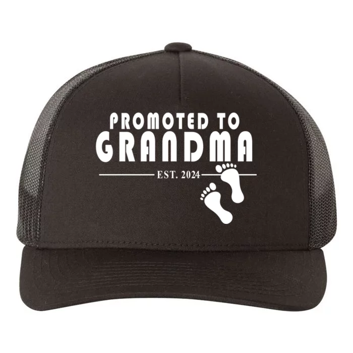 Promoted To Grandma Established 2024 Yupoong Adult 5-Panel Trucker Hat