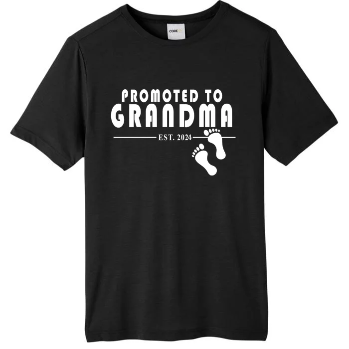 Promoted To Grandma Established 2024 ChromaSoft Performance T-Shirt