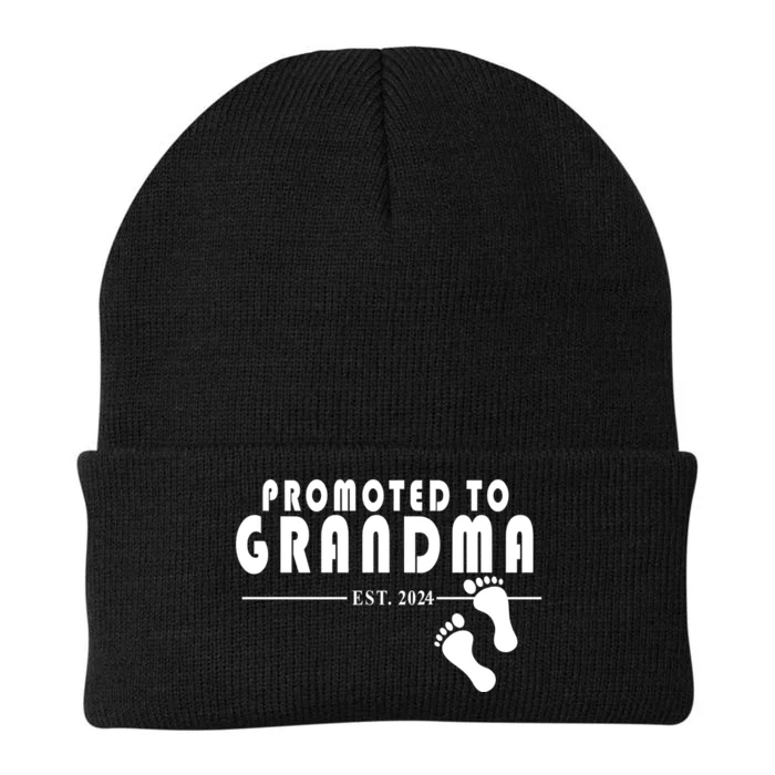 Promoted To Grandma Established 2024 Knit Cap Winter Beanie