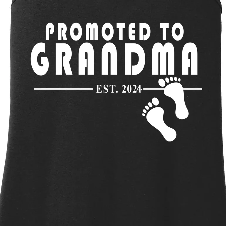 Promoted To Grandma Established 2024 Ladies Essential Tank