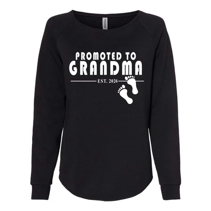 Promoted To Grandma Established 2024 Womens California Wash Sweatshirt