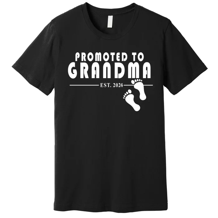 Promoted To Grandma Established 2024 Premium T-Shirt