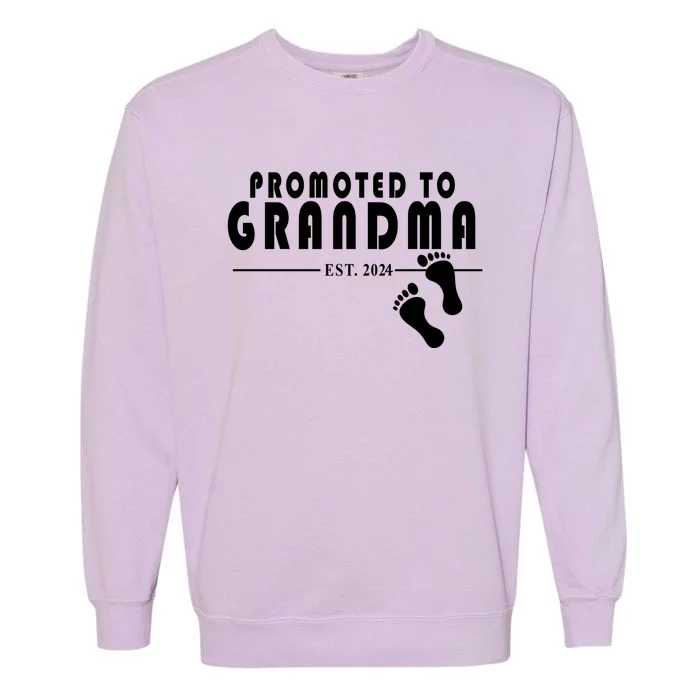 Promoted To Grandma Established 2024 Garment-Dyed Sweatshirt