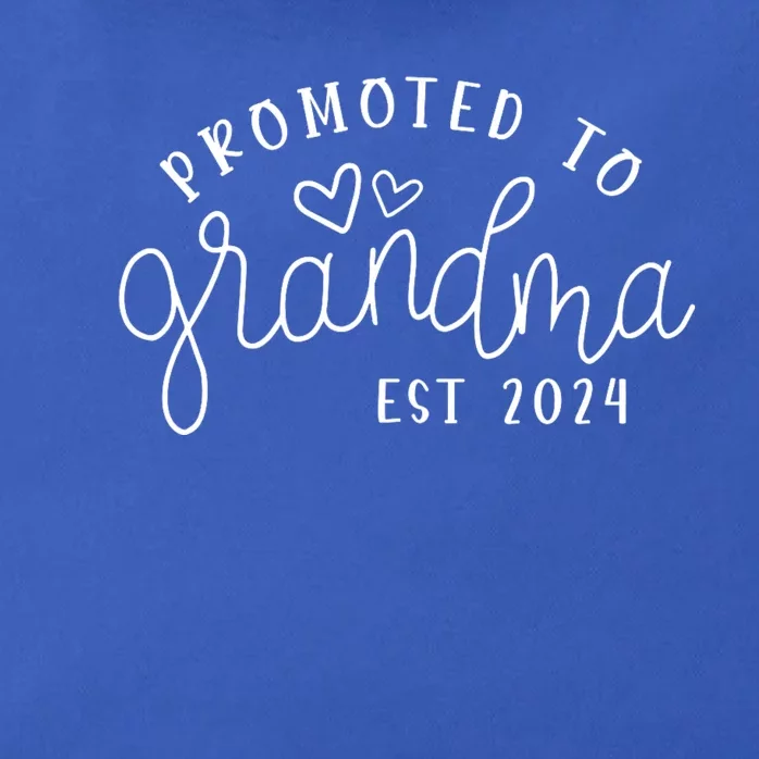 Promoted To Grandma Est 2024 New Grandma Mothers Day Zip Tote Bag