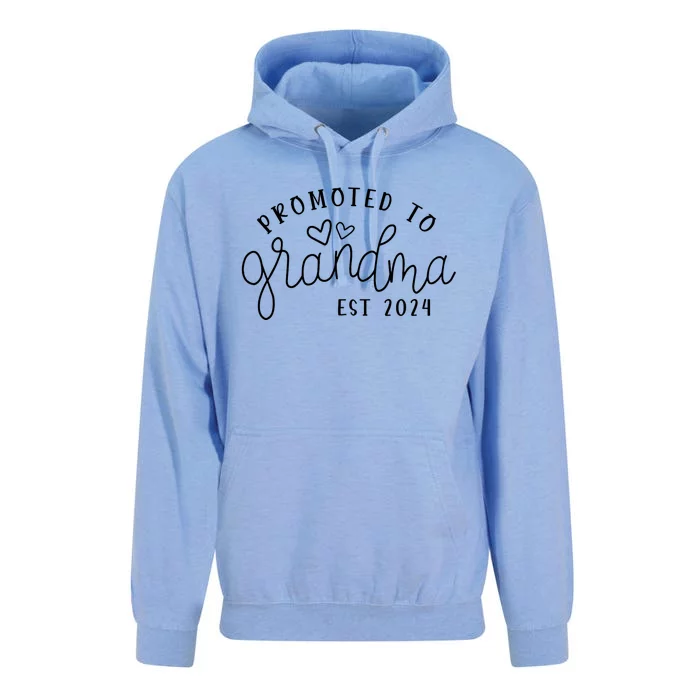 Promoted To Grandma Est 2024 New Grandma Mothers Day Unisex Surf Hoodie