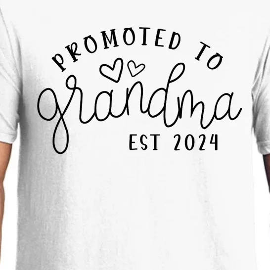 Promoted To Grandma Est 2024 New Grandma Mothers Day Pajama Set