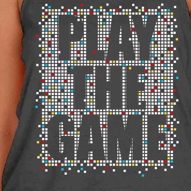 Play The Game Women's Knotted Racerback Tank