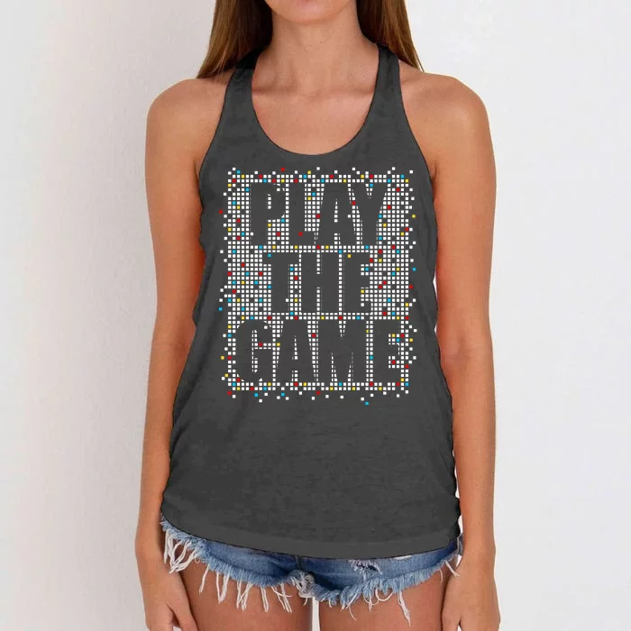 Play The Game Women's Knotted Racerback Tank