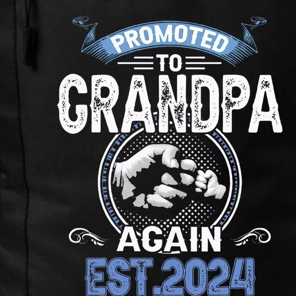 Promoted To Grandpa Again Funny Pregnancy Announcement 2024 Daily Commute Backpack