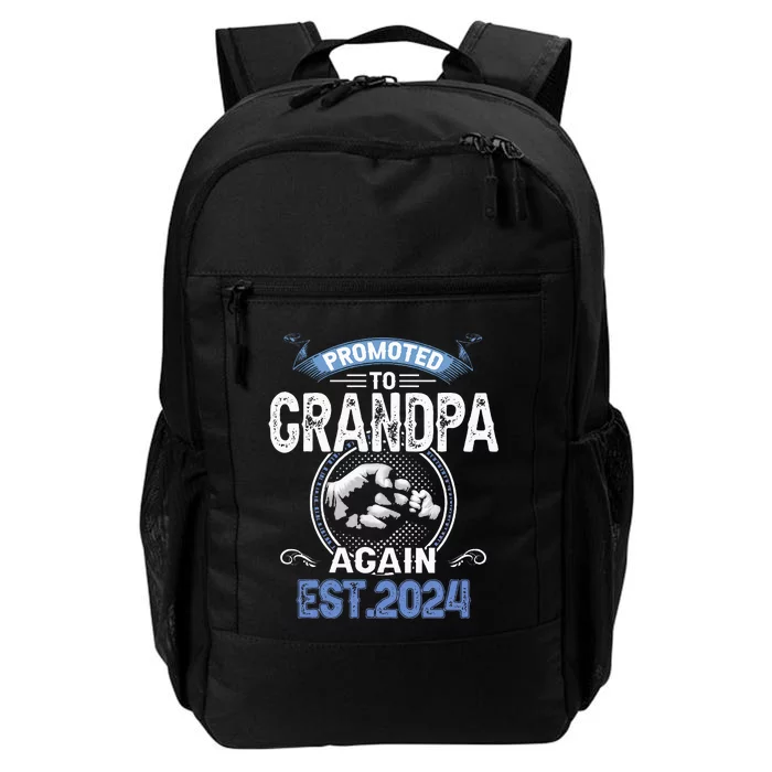 Promoted To Grandpa Again Funny Pregnancy Announcement 2024 Daily Commute Backpack