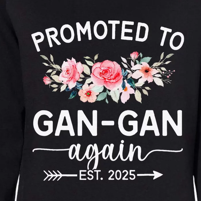 Promoted To Gangan Again Est 2025 Pregnancy Announcement Womens California Wash Sweatshirt