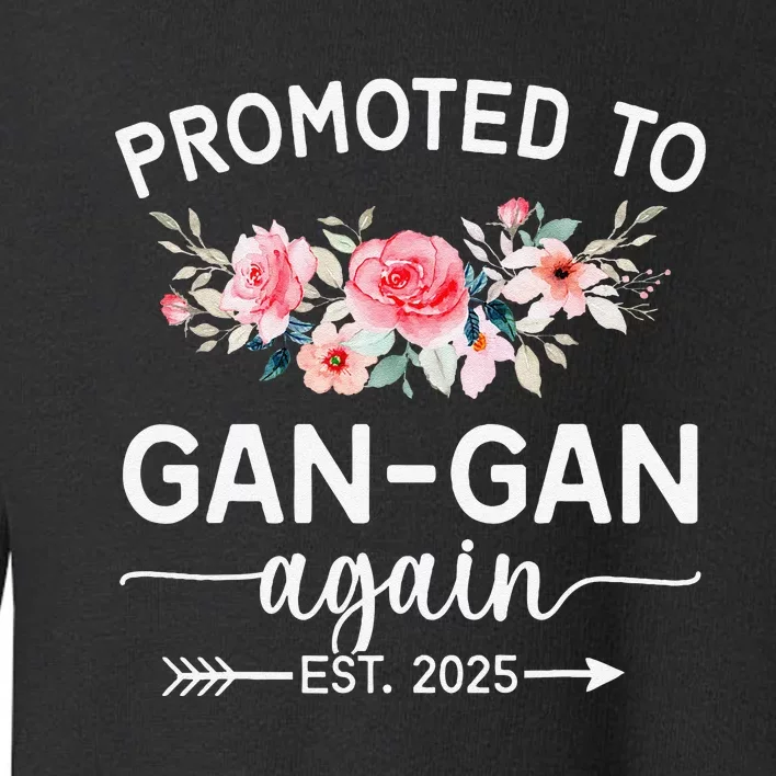 Promoted To Gangan Again Est 2025 Pregnancy Announcement Toddler Sweatshirt