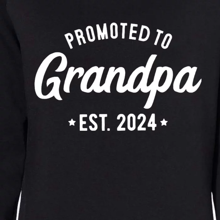 Promoted To Grandpa 2024 Soon To Be Grandfather New Grandpa Womens California Wash Sweatshirt