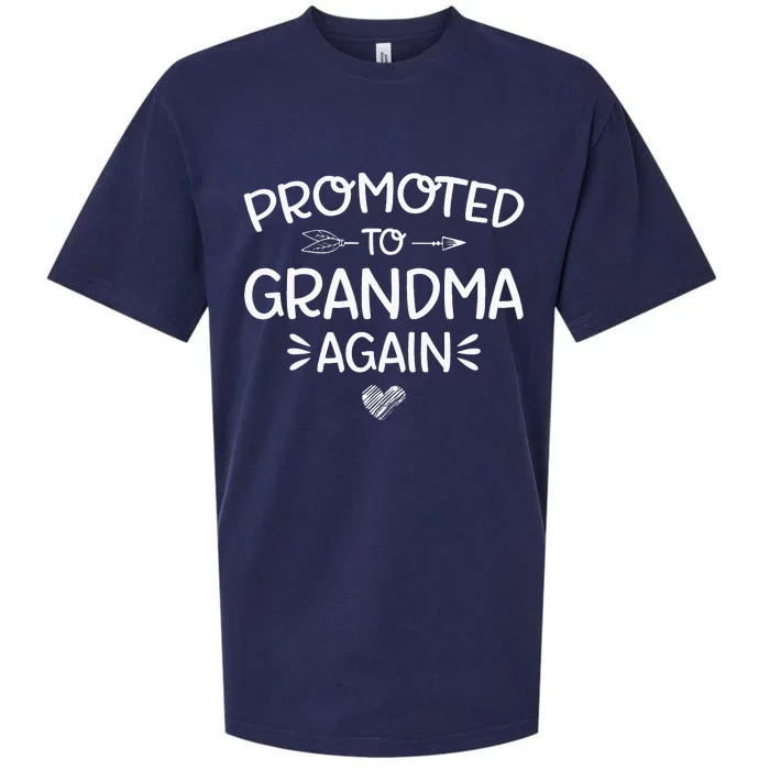 Promoted to Grandma Again New Nana Granny Mothers Day Sueded Cloud Jersey T-Shirt