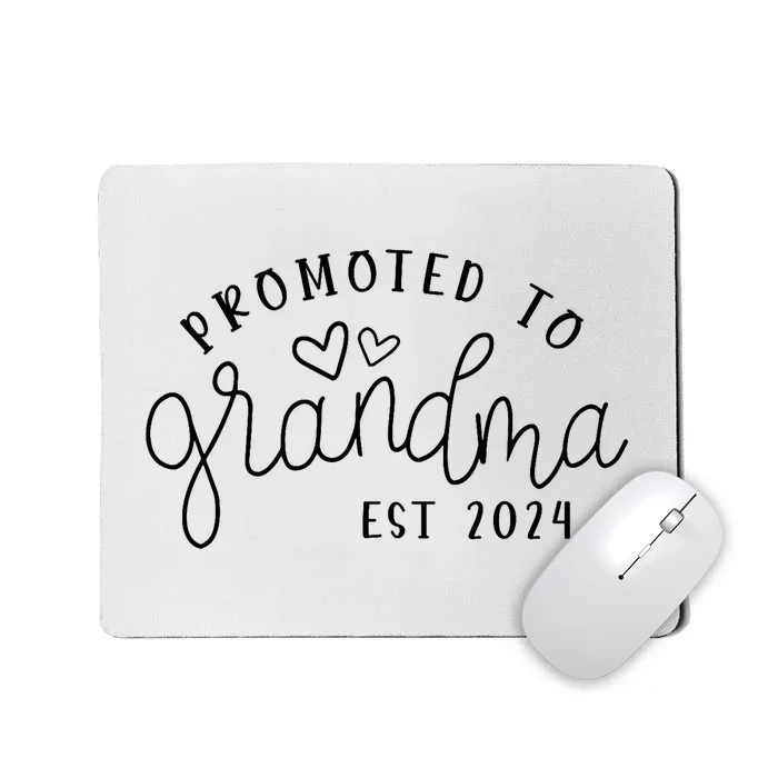 Promoted To Grandma Est 2024 New Grandma Mothers Day Mousepad