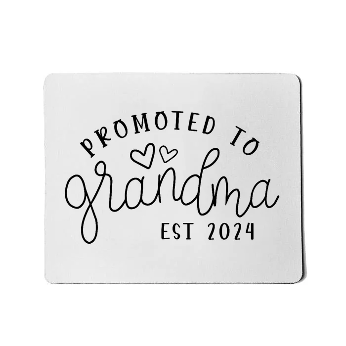 Promoted To Grandma Est 2024 New Grandma Mothers Day Mousepad