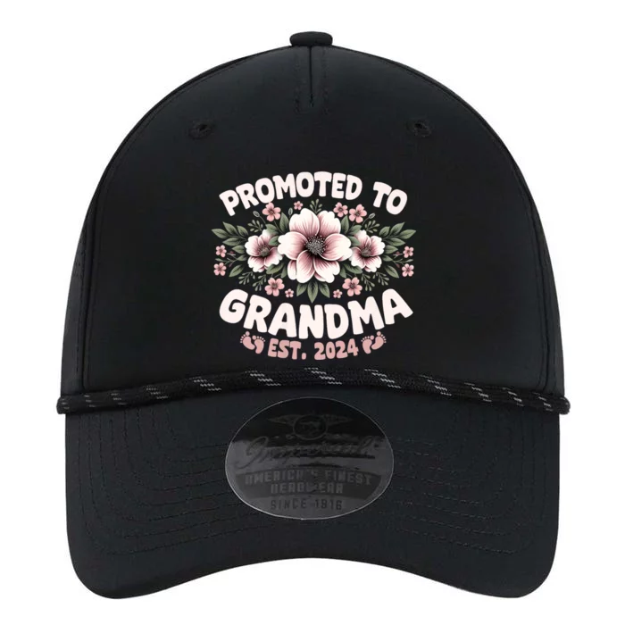 Promoted To Grandma Est. 2024 Grandparents Baby Announcement Performance The Dyno Cap