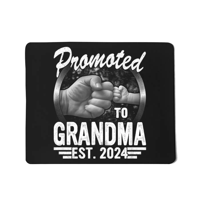 Promoted To Grandma Est. 2024 Grandparents Baby Announcement Mousepad