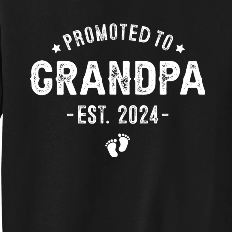 Promoted To Grandpa 2024 Soon To Be First Time Grandfather Sweatshirt