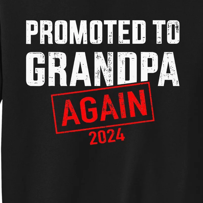 Promoted To Grandpa 2024 Again Sweatshirt