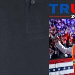 President Trump Garbage Truck Worker Vest Maga 2025 Softstyle Adult Sport Polo