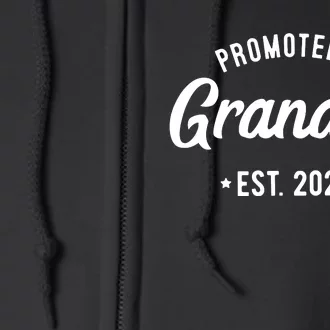 Promoted To Grandpa 2024 Soon To Be Grandfather New Grandpa Full Zip Hoodie