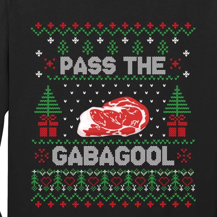 Pass The Gabagool Tacky Ugly Christmas Sweater For Women Long Sleeve Shirt