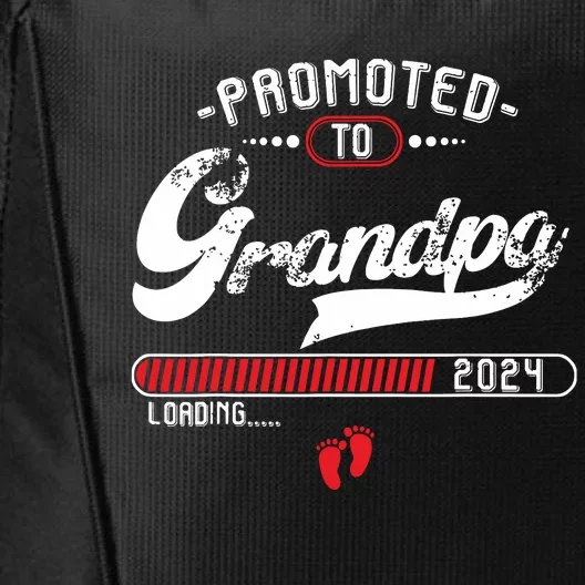 Promoted To Grandpa Est 2024 Loading Pregnancy Announcement City Backpack