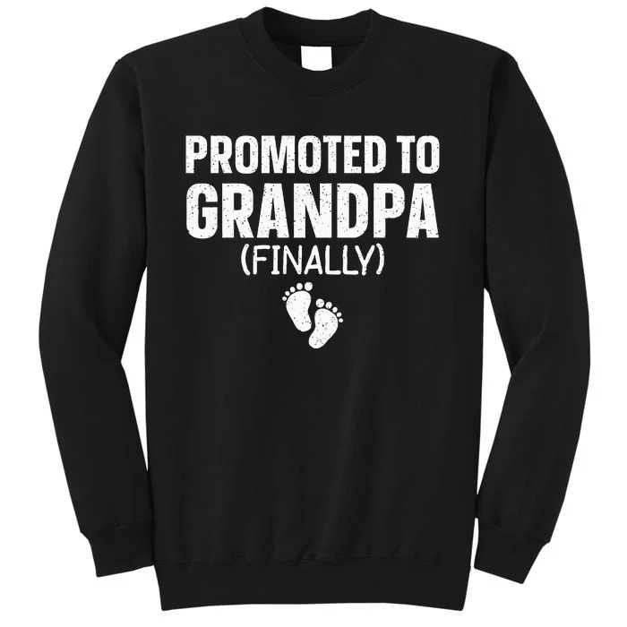 Promoted To Grandpa Art For Grandfather To Be Grandpa Sweatshirt