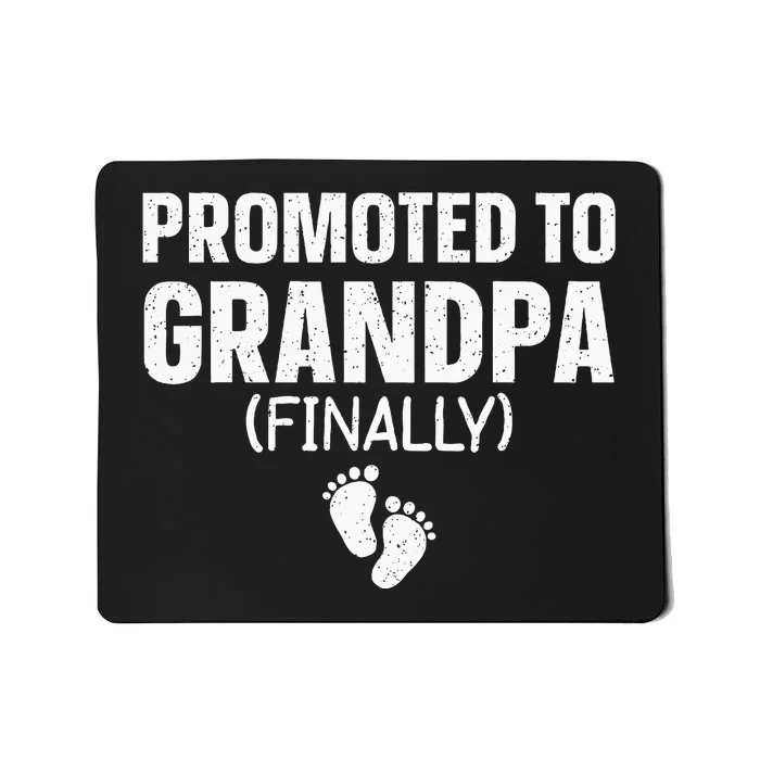 Promoted To Grandpa Art For Grandfather To Be Grandpa Mousepad