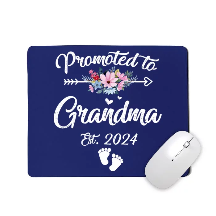 Promoted To Grandma 2024 First Time New Grandma Pregnancy Mousepad