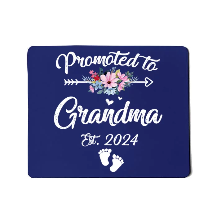 Promoted To Grandma 2024 First Time New Grandma Pregnancy Mousepad