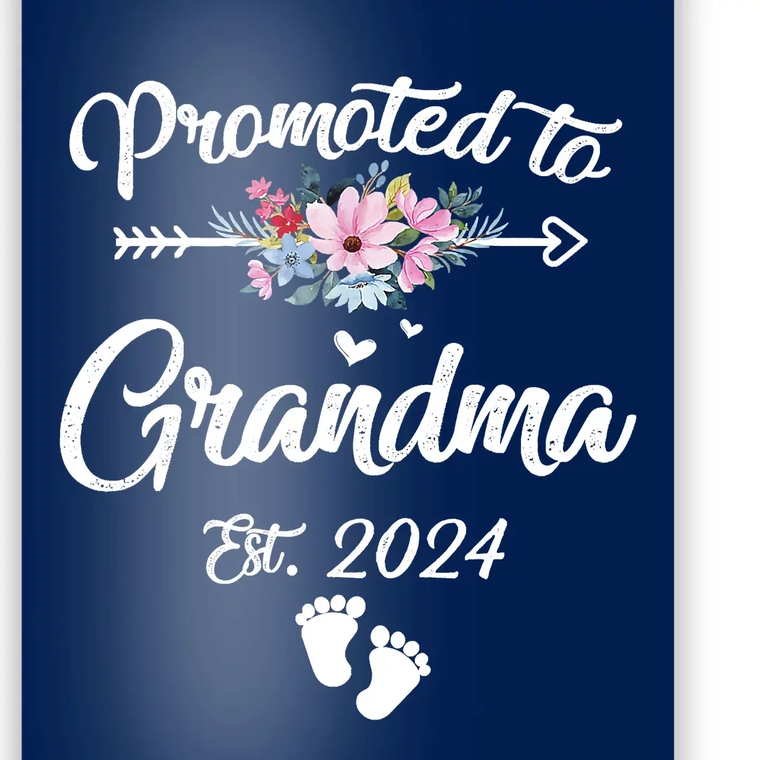 Promoted To Grandma 2024 First Time New Grandma Pregnancy Poster