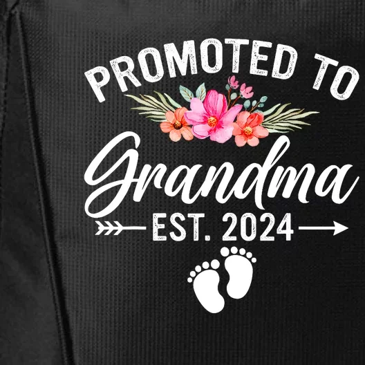 Promoted To Grandma 2024 First Time New Grandma Pregnancy City Backpack