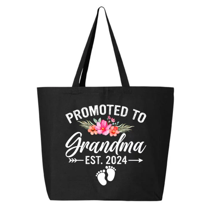 Promoted To Grandma 2024 First Time New Grandma Pregnancy 25L Jumbo Tote