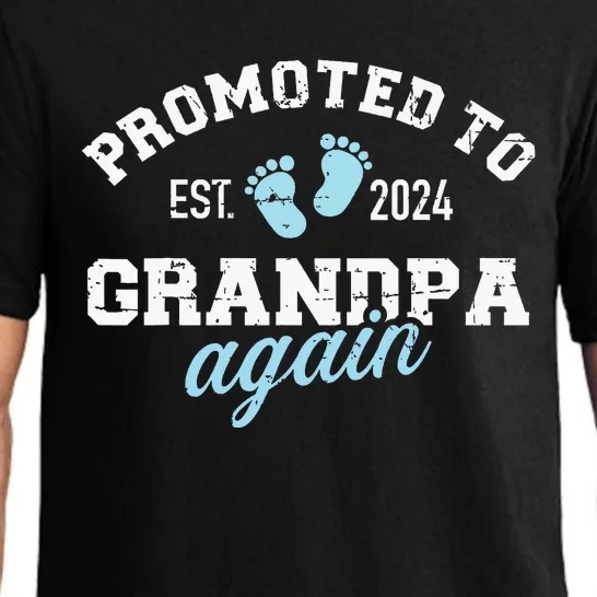 Promoted To Grandpa 2024 Again Pajama Set