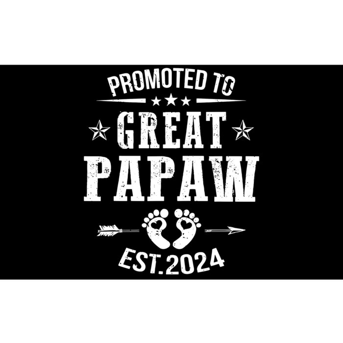 Promoted To Great Papaw Est 2024 Soon To Be Papaw Bumper Sticker