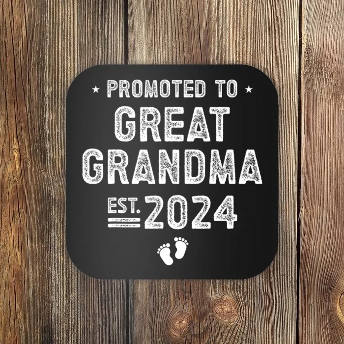 Promoted To Great Grandma 2024 Soon To Be Great Grandma Coaster