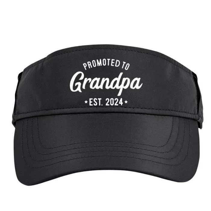 Promoted to Grandpa 2024 Soon to Be Grandfather New Grandpa Adult Drive Performance Visor