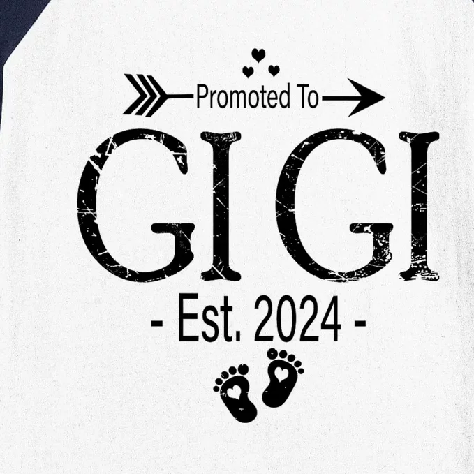 Promoted To Gigi 2024 New Mother Pregnancy Announcement Baseball Sleeve Shirt