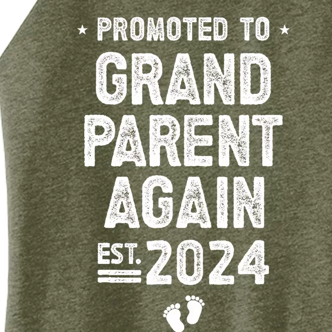 Promoted To Grandparents Again 2024 Soon To Be Grandparents Women’s Perfect Tri Rocker Tank