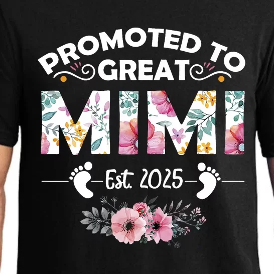 Promoted To Great Mimi Est 2025 First Time Mimi Pajama Set