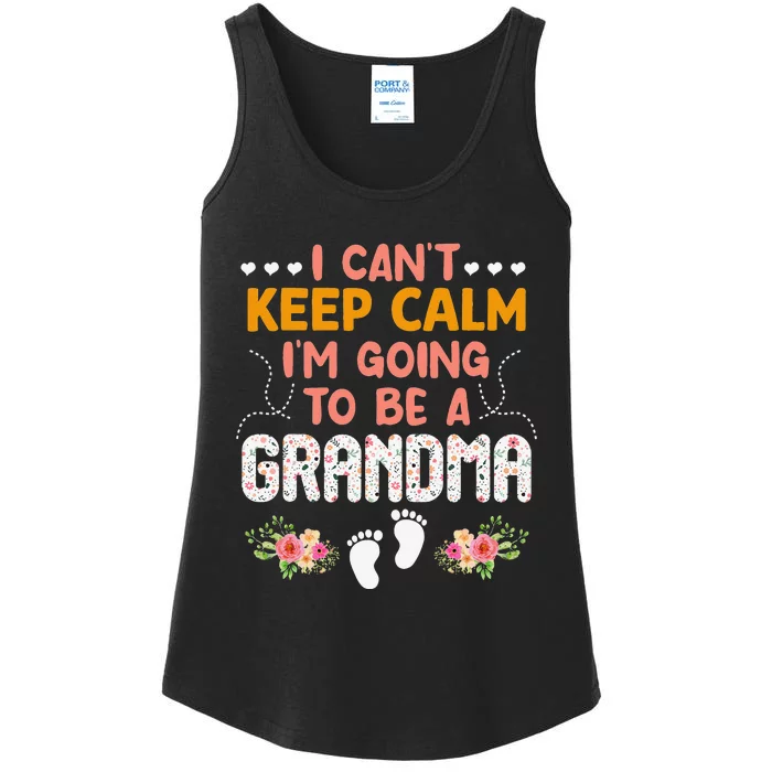 Promoted To Grandma Mothers Day for Grandmother Ladies Essential Tank