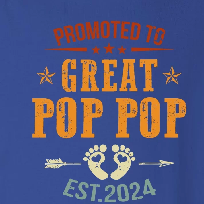 Promoted To Great Pop Pop Est 2024 Soon To Be Pop Pop Cool Gift Toddler Long Sleeve Shirt