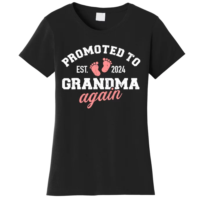 Promoted To Grandma 2024 Again Women's T-Shirt